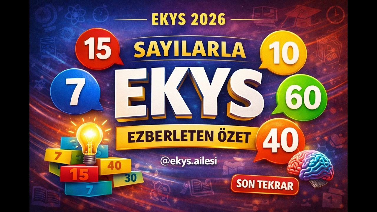 2026 EKYS Anayasa Sınavı | ÖSYM'nin Sık Sorduğu Sayılar