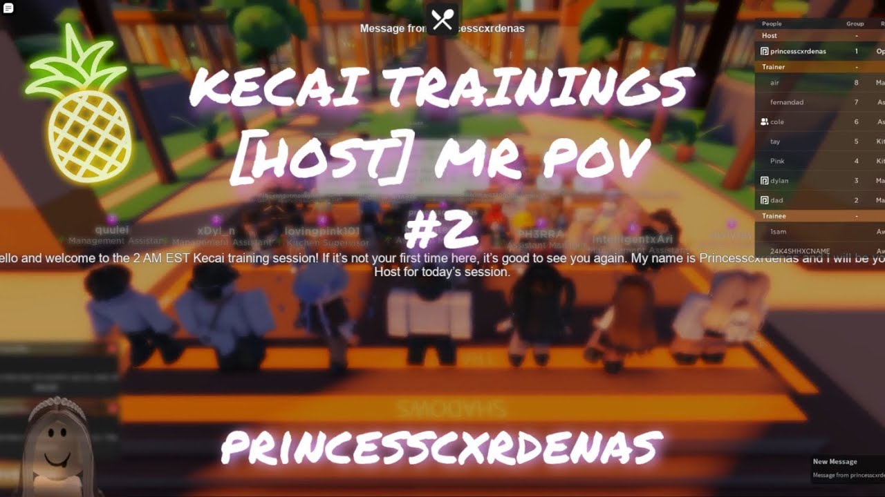 KECAI TRAININGS [HOST] MR POV #2 | ROBLOX