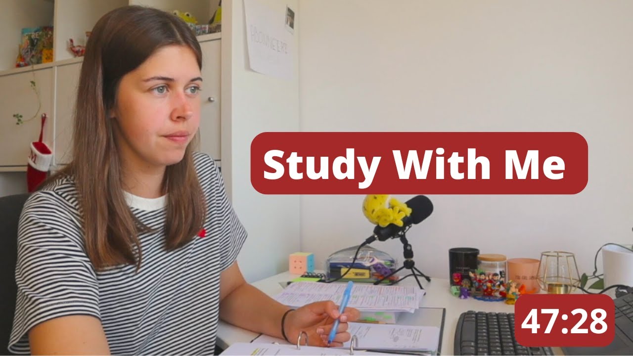 LIVE 12 HOURS Study With Me (60 min study + 10 min break)