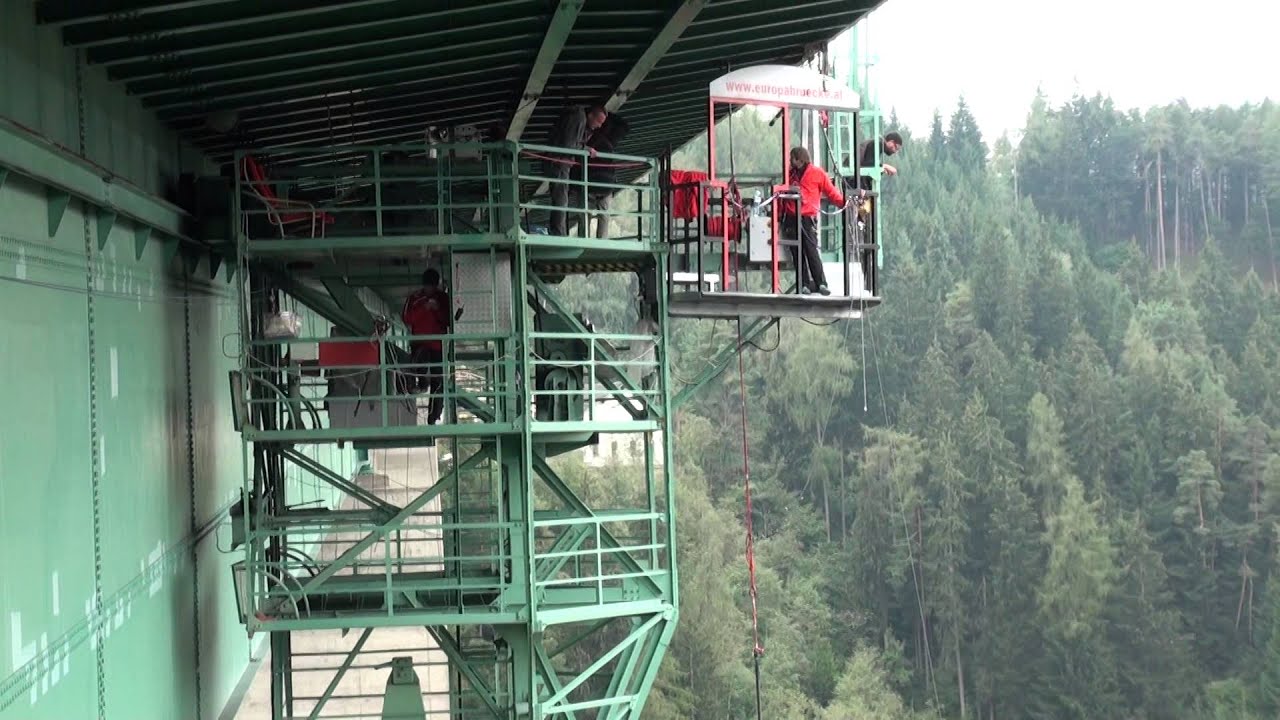 Bungee Jump Europabrücke Tirol/Austria Steirolerin 2015