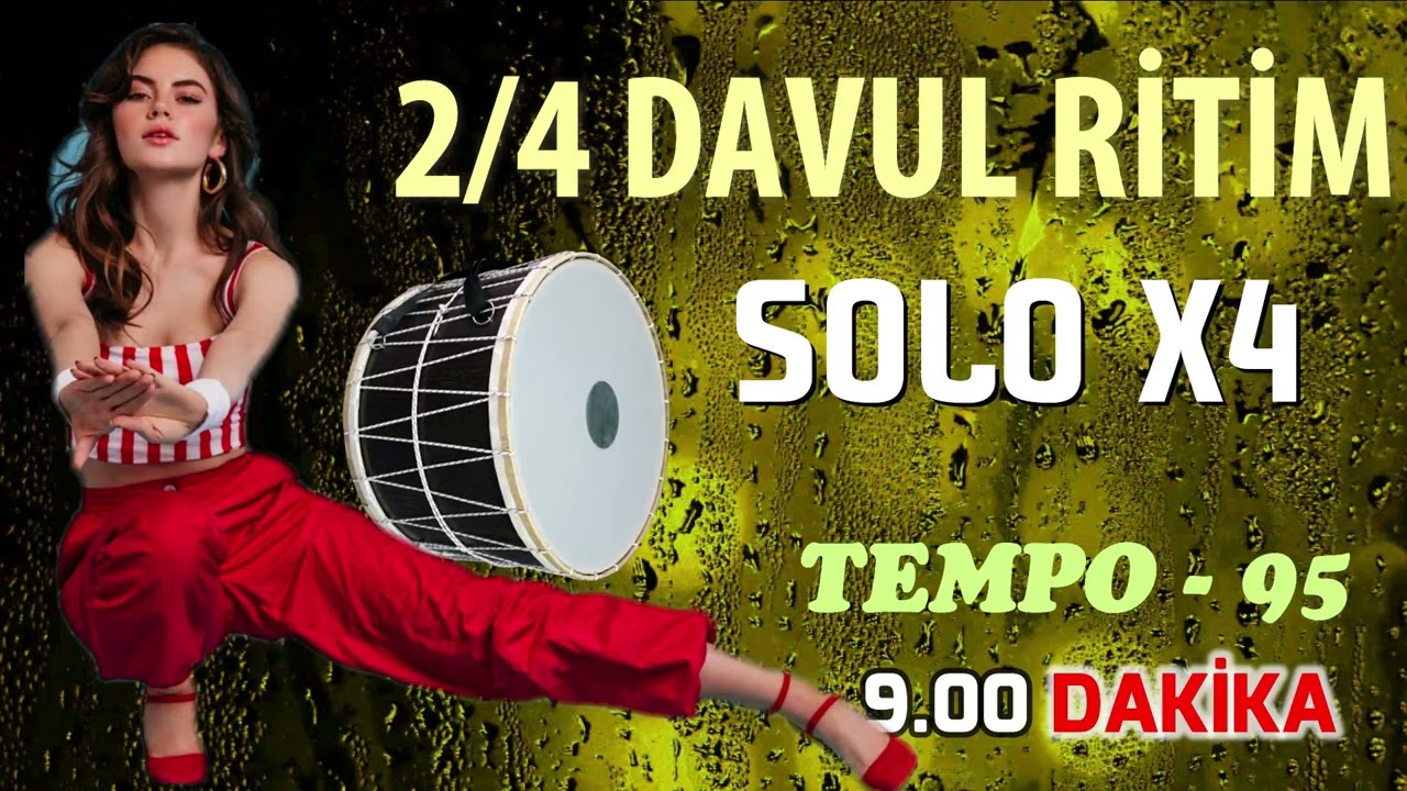 2/4 Davul Ritim x4 Solo Tempo 95