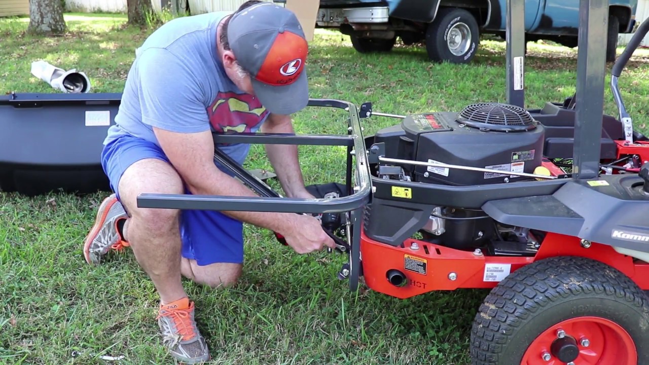 Kubota Z-122R Grass Catcher Install