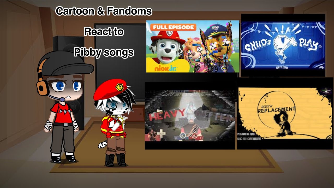 Cartoon & Fandoms react to (Child’s play, Heavy Hitter, The Replacement, and Paws and Fangs)