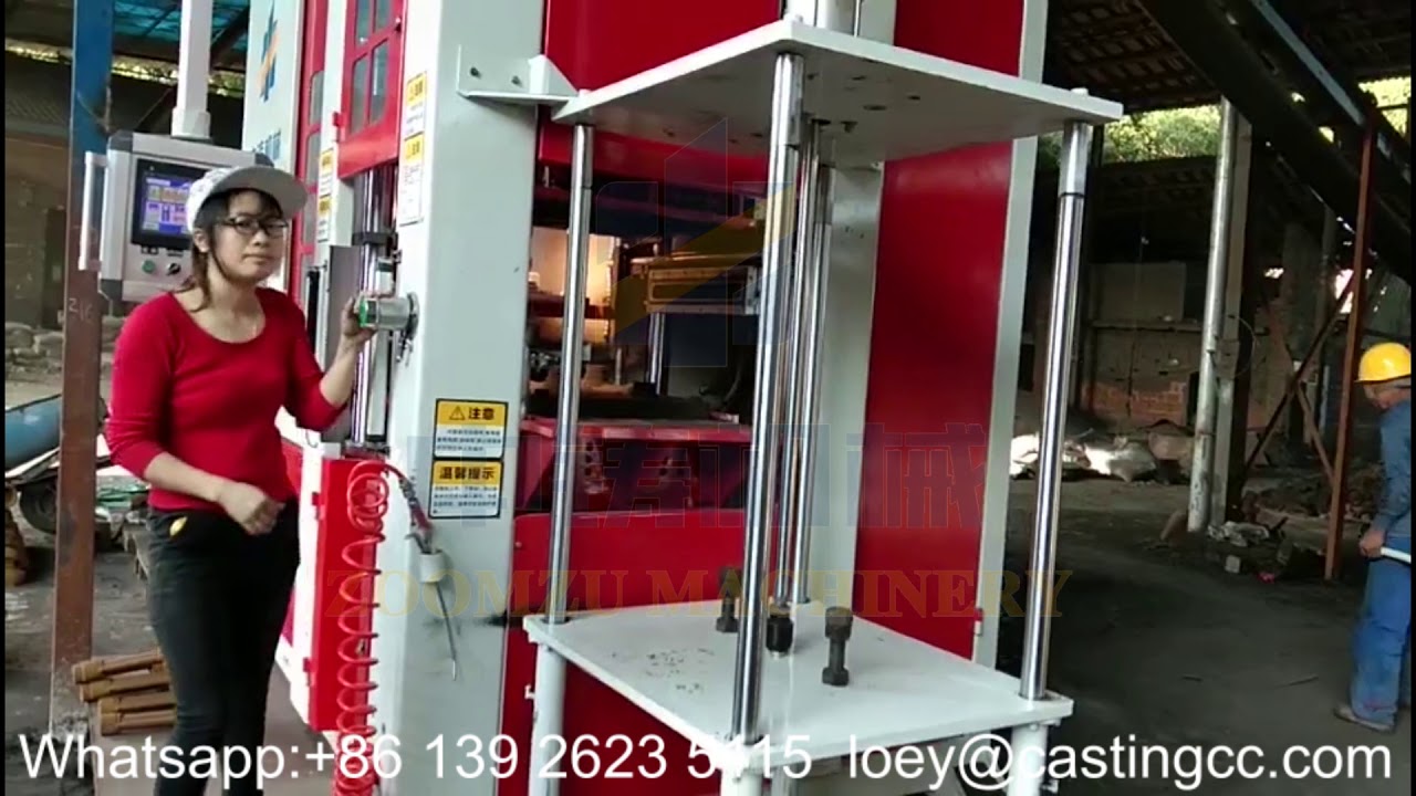 Automatic horizontal green sand casting moulding machines in foundry producing castings-zoomzu
