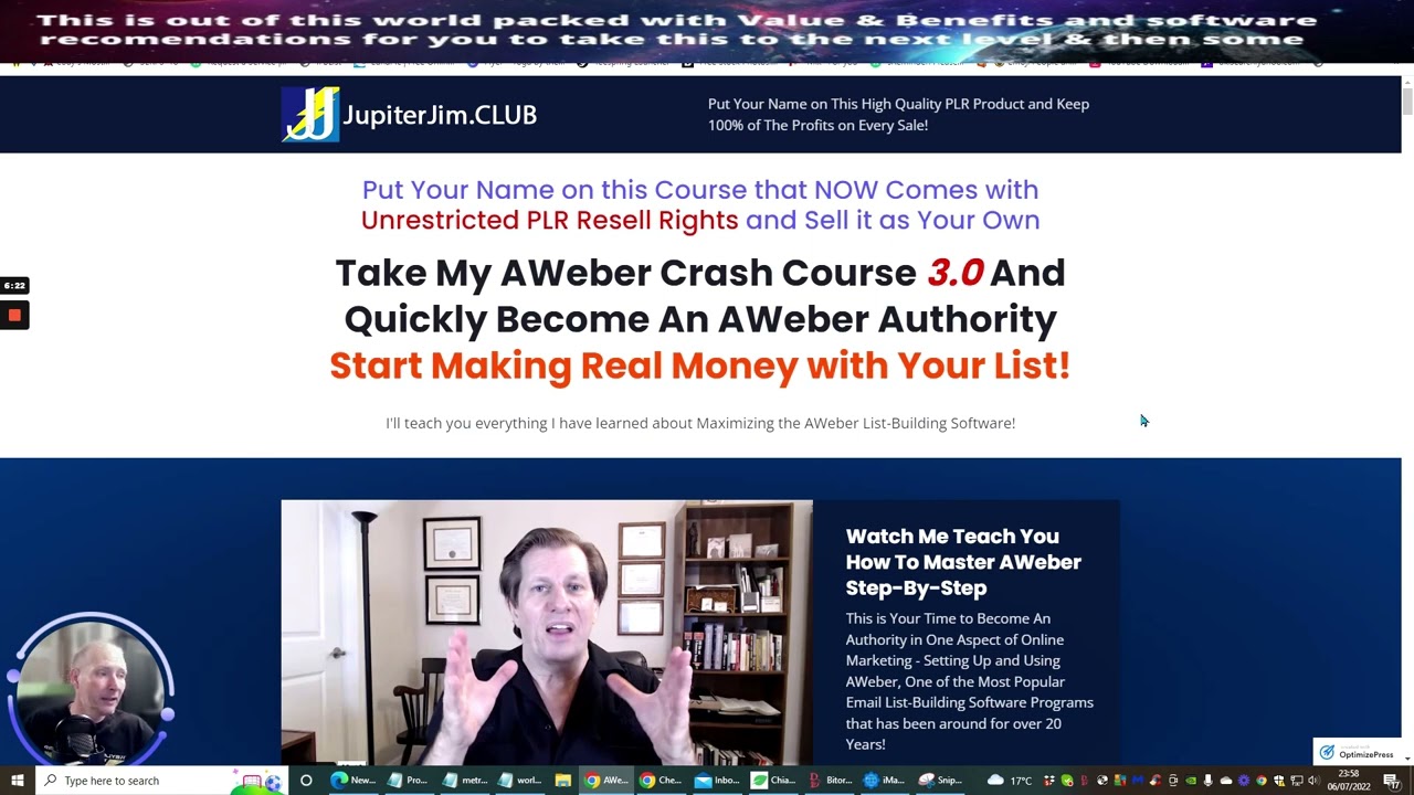 Aweber crash Course 3.0 - complete setup help tutorial plus secrets