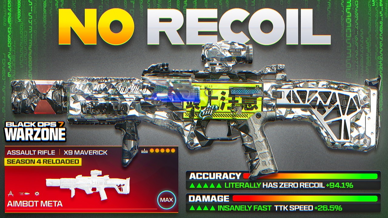new #1 NO RECOIL AIMBOT AR META LOADOUT in Warzone BO7! (Best Assault Rifle Class Setup)
