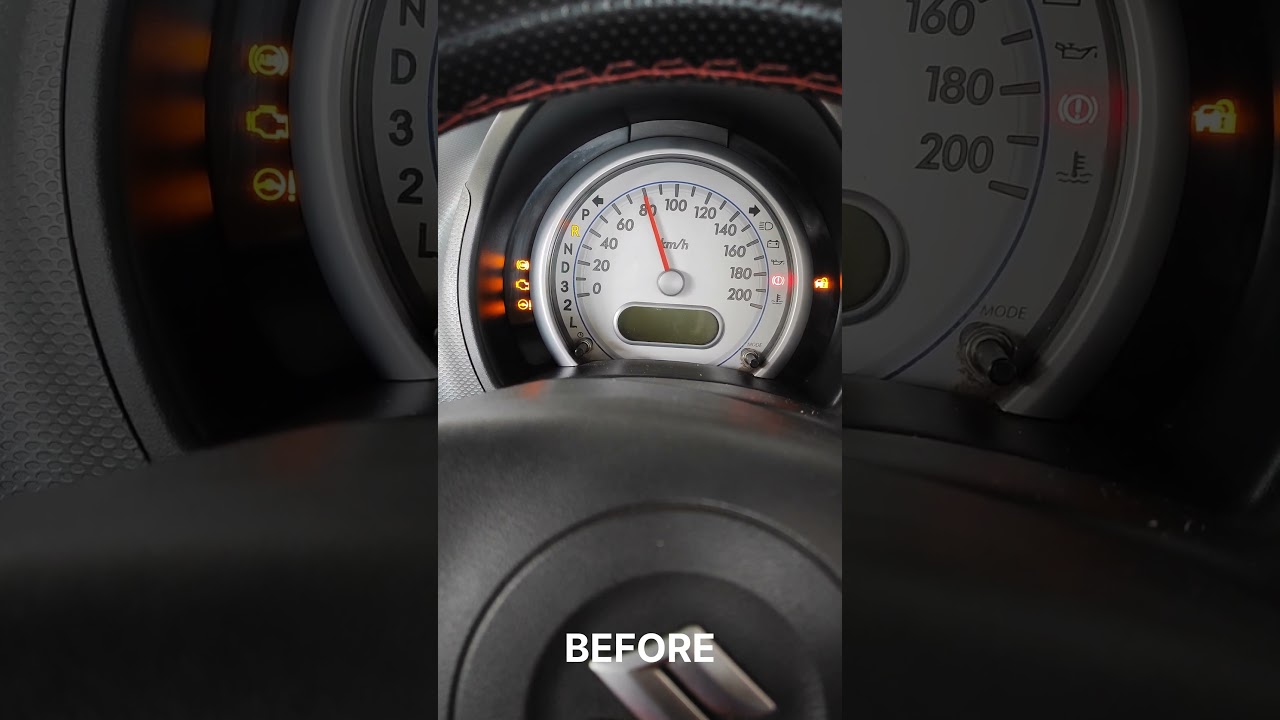 Maruti Suzuki Ritz Automatic Faulty Meter Repair Before and After #suzukiritz #speedometer #repair