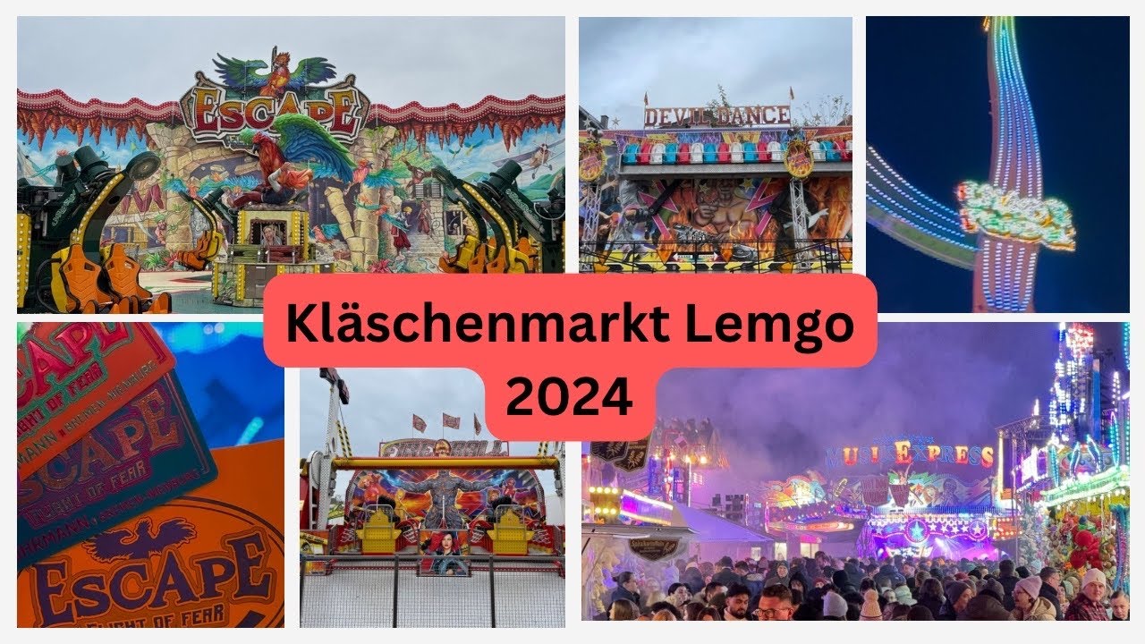 Lemgo Kläschenmarkt 2024 4K - Kompletter Rundgang! (Spielzeit Rundgang/Video)