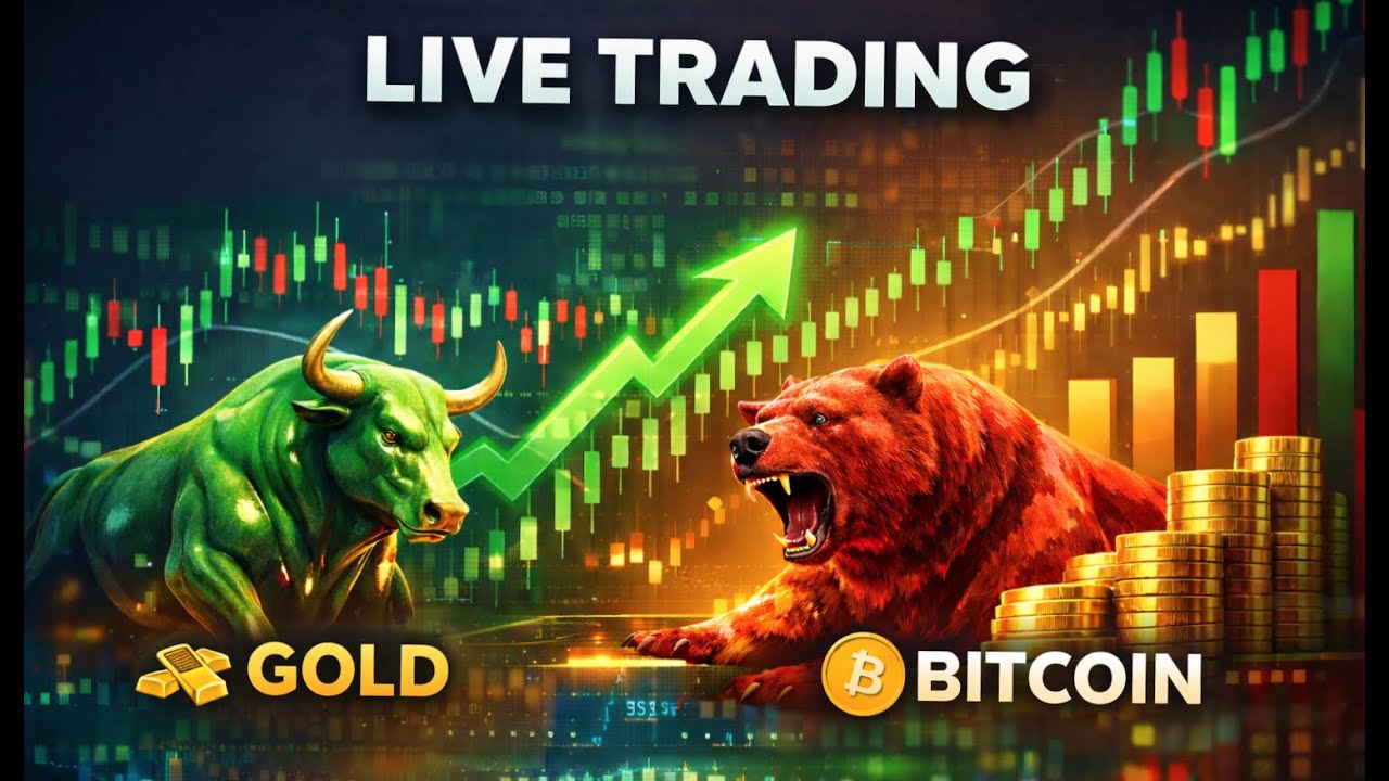 LIVE GOLD TRADING / XAUUSD LIVE / BTCUSD LIVE