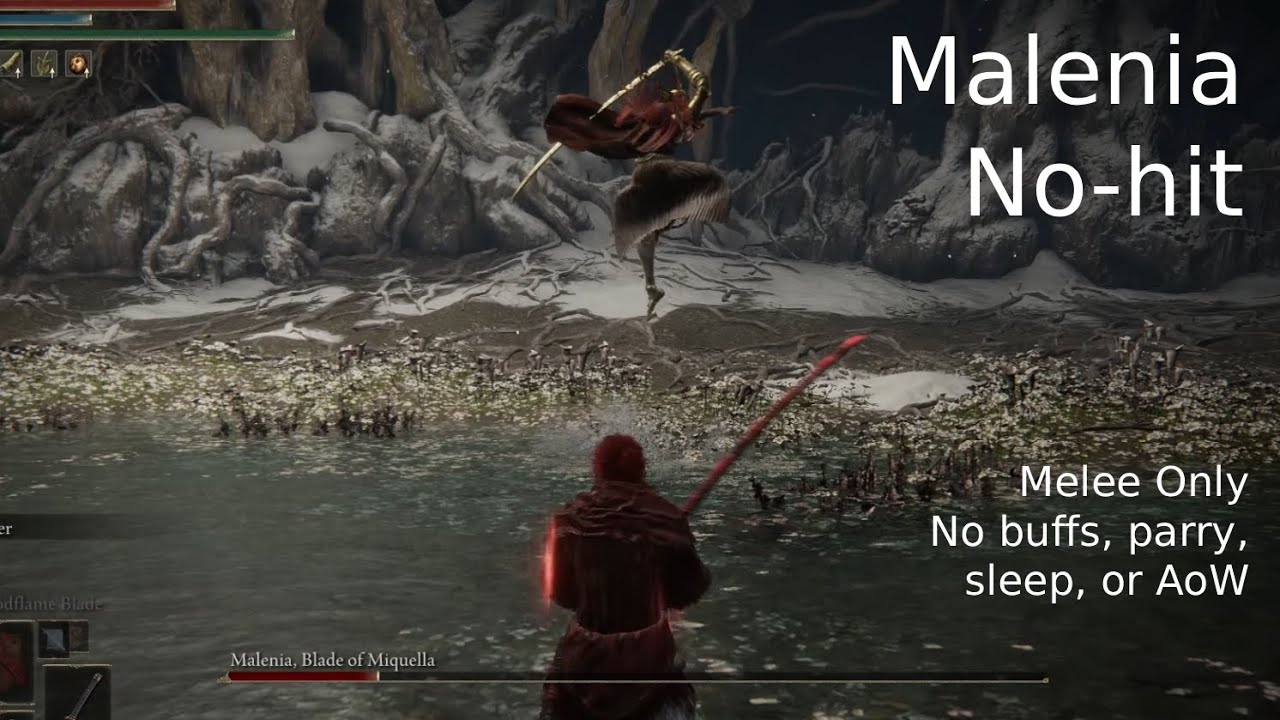 Malenia No-Hit | Melee Only | No Buffs, Parry, Sleep, or AoW | Elden Ring