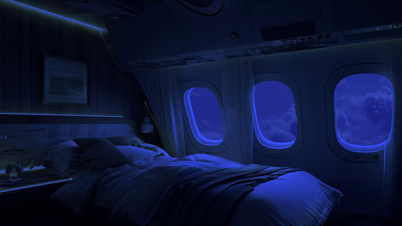 Jet Engine Airplane White Noise | Relax , Study, Sleep | 10 Hours Calming Flight Sound ASMR