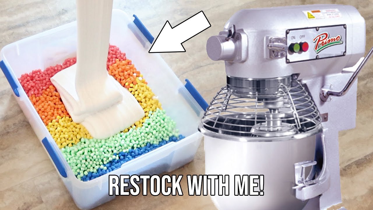 RESTOCK MY SLIME SHOP WITH ME! JOSEPH ANTHONII - UNIICORN SLIME SHOP!