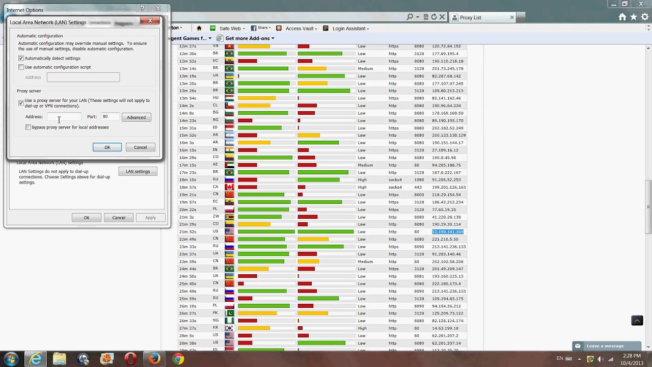 How to change your IP settings on Internet Explorer
