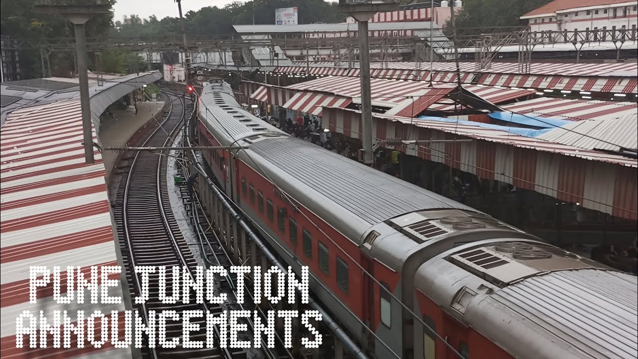 Announcements at PUNE JUNCTION RAILWAY STATION📢 | PART - II #punerailwaystation #trainannouncement