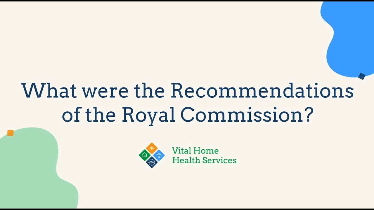 What were the recommendations of the Royal Commission?