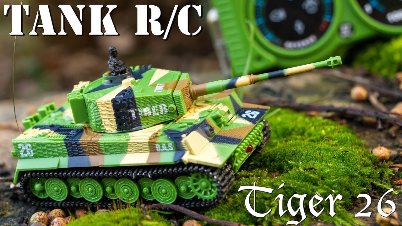 Tank Radiocommandé Tigre Char de Combat avec tourelle mobile 1/72 Panzer RC Review Français