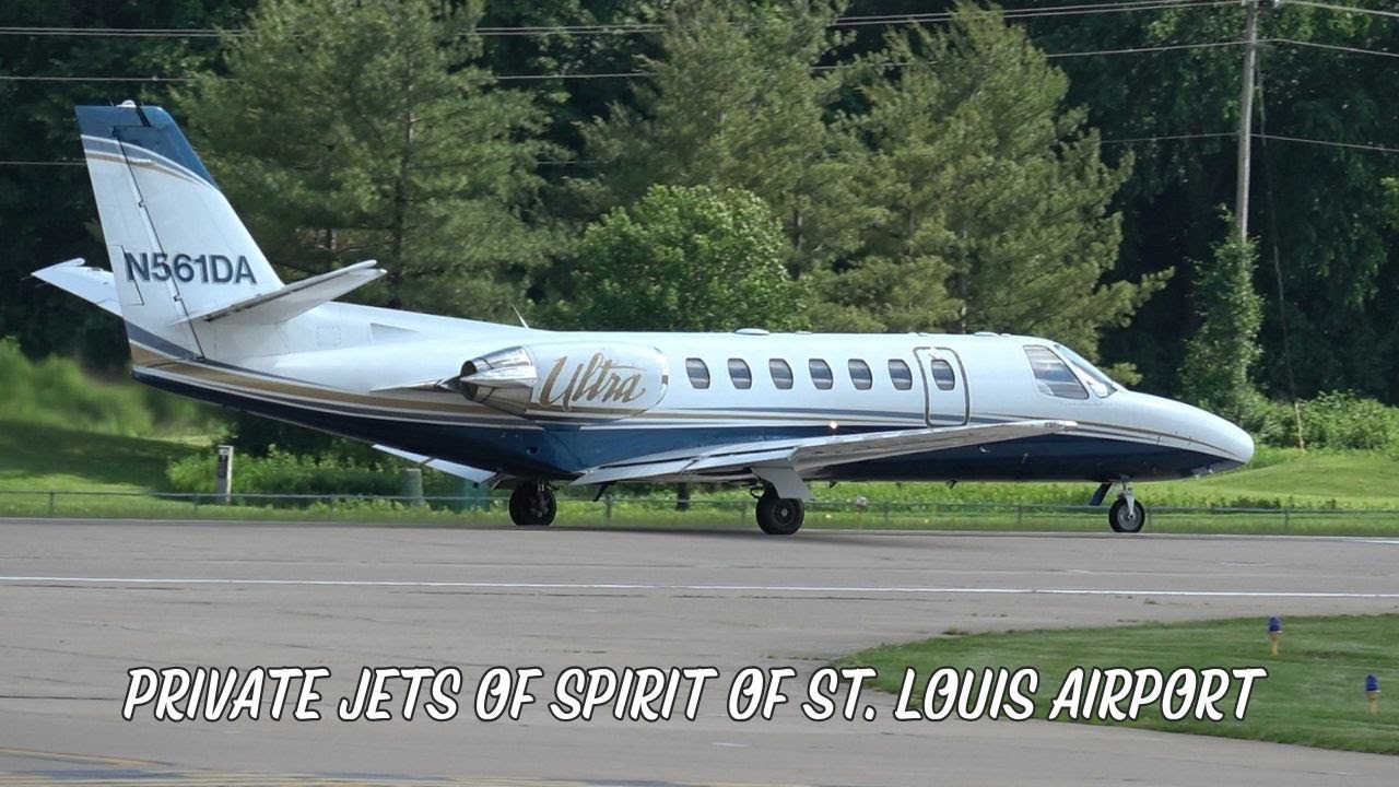 JUST JETS! Private Jet Compilation — Spirit of St. Louis Airport