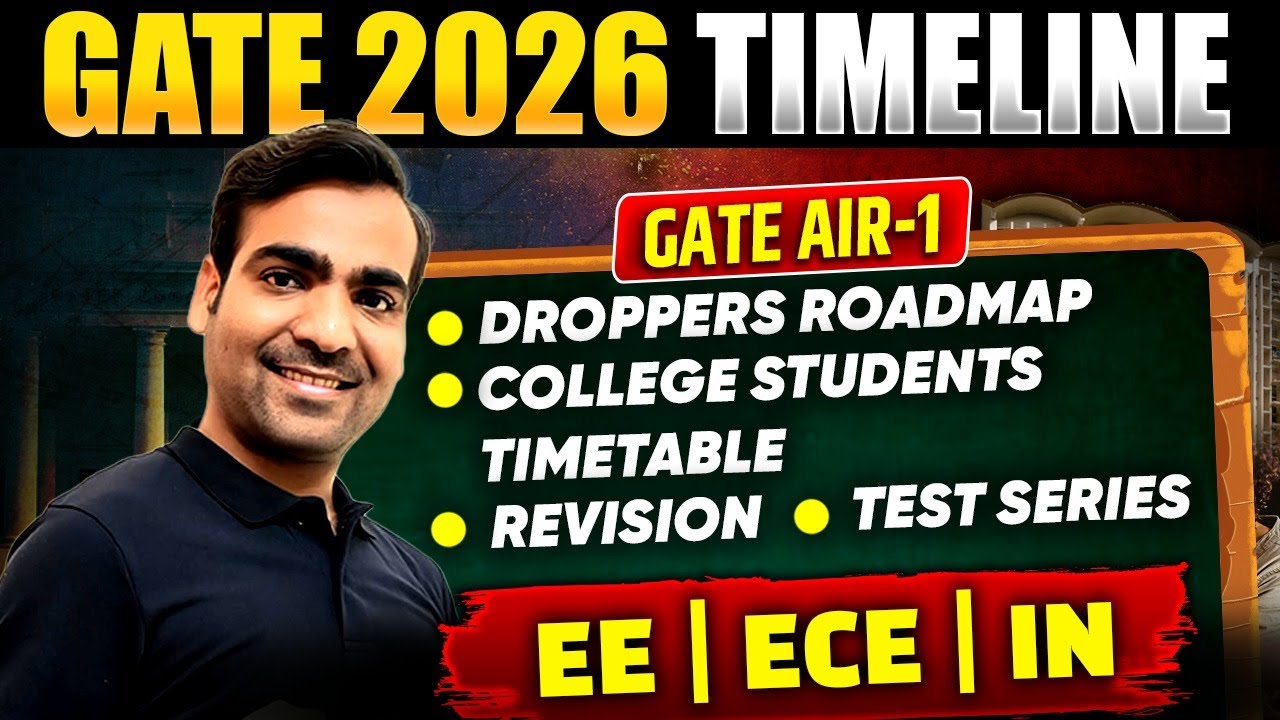 GATE EE, ECE, IN 2026 Timeline: Complete Roadmap for Droppers & College Students