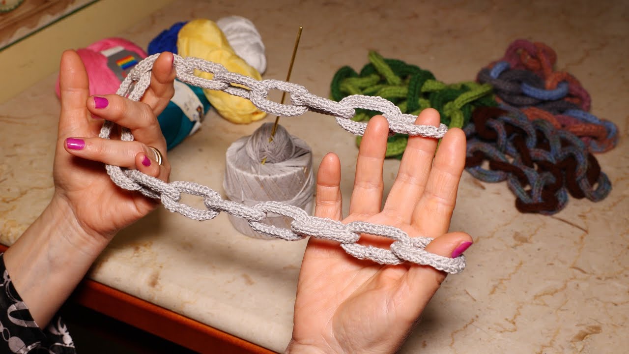 Tutorial collana stile catena ad uncinetto