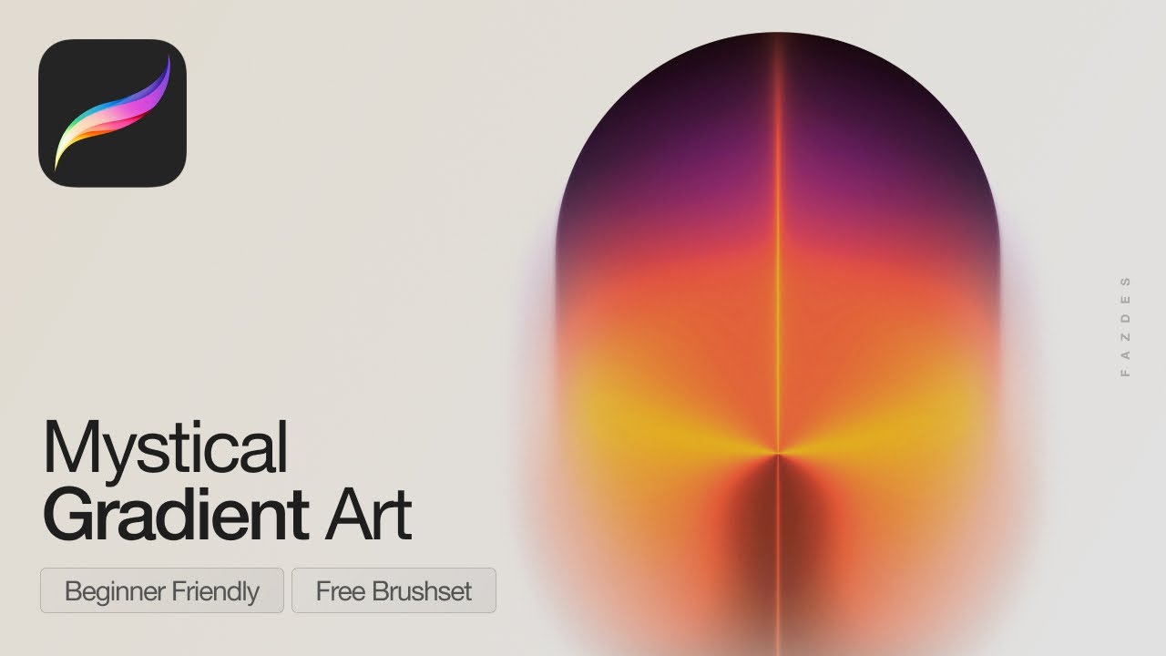 Mystical Gradient Art in Procreate | iPad Illustration