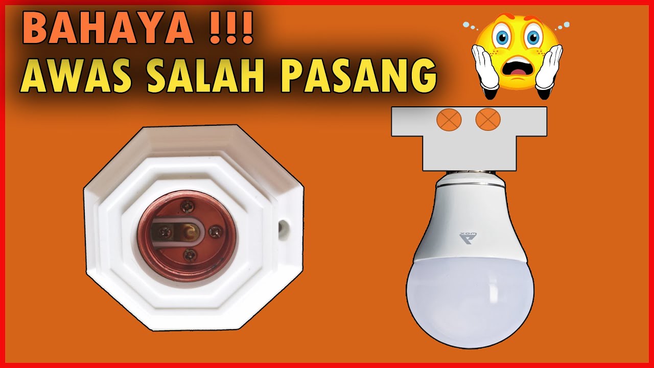 CARA PASANG KABEL FITTING LAMPU
