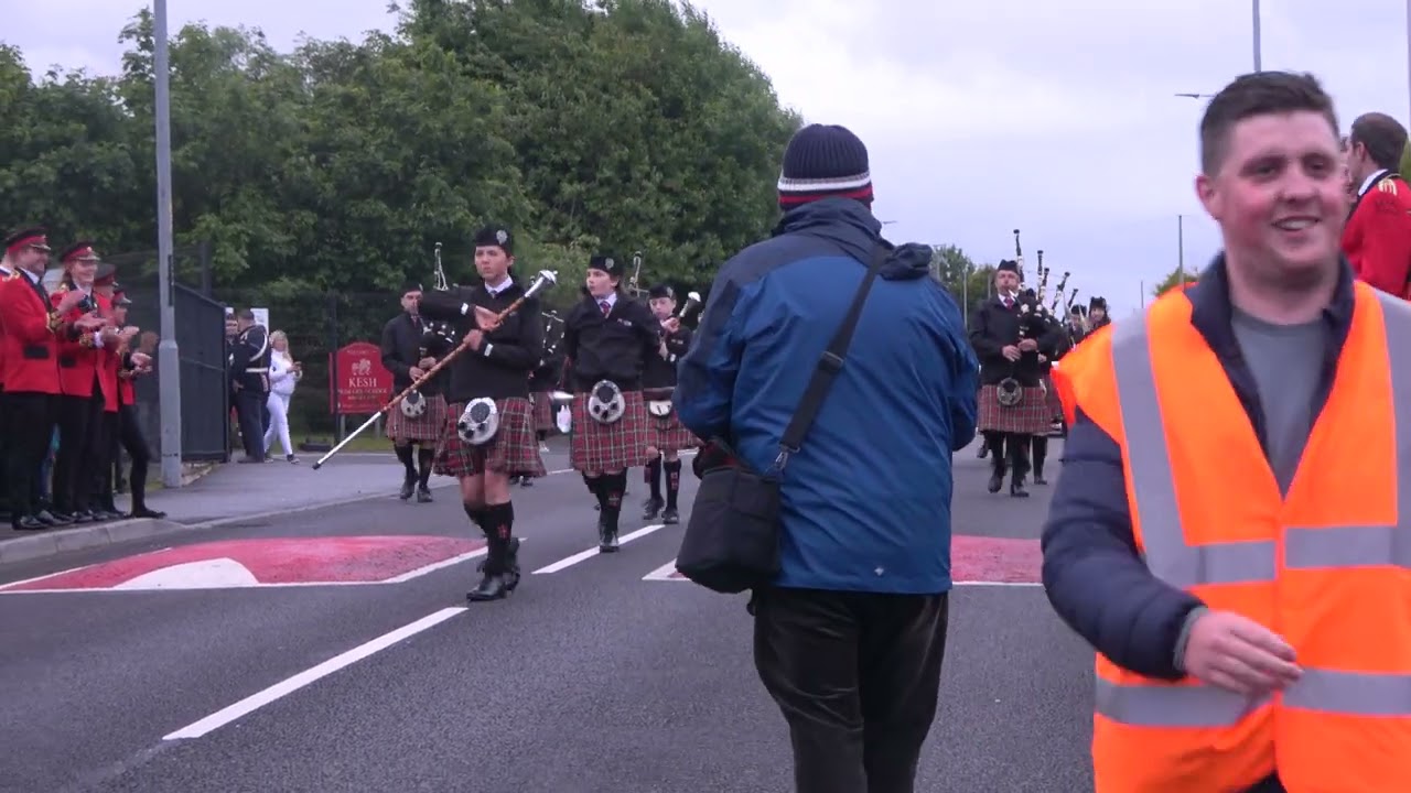 Moyne Pipe Band @ Ardess Accordion Charity Parade 2024