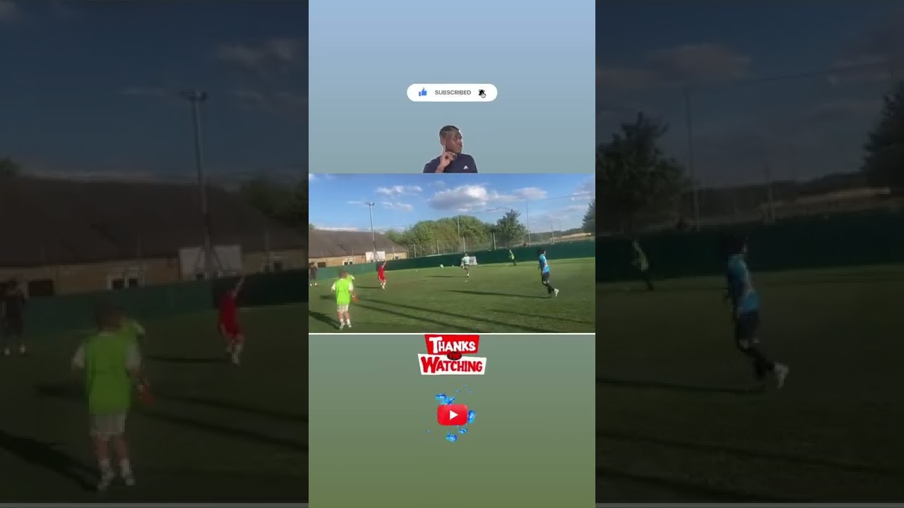 7yrs old Poggy with the long range pass from the back⚽️ 