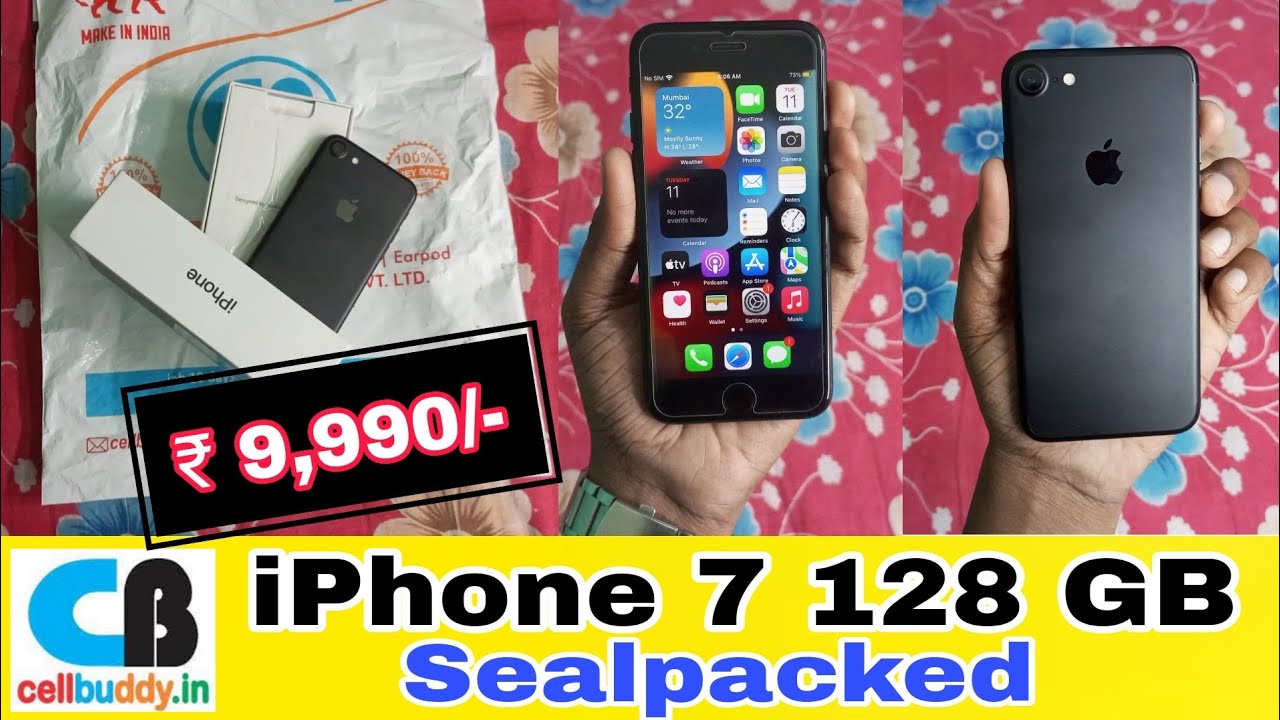 iPhone 7 128 GB Sealpacked from Cellbuddy | Cheapest iphone unboxing and review 🎉📱