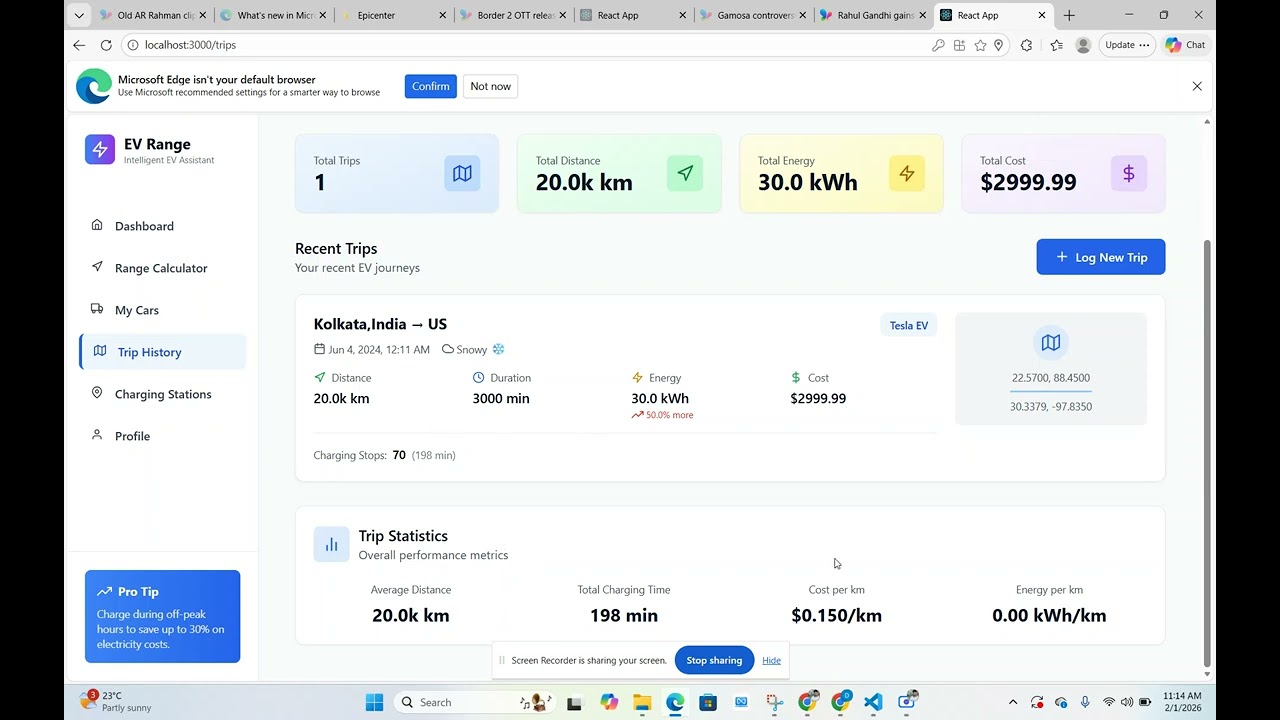 ChargeMate - The all-in-one intelligent assistant that eliminates EV charging anxiety.