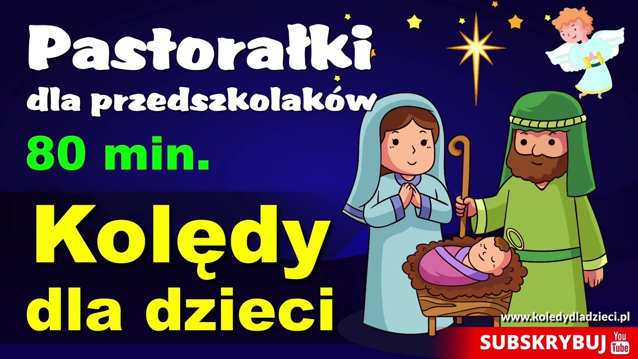 Kolędy dla dzieci Mix 80 min. - wesołe pastorałki dla przedszkolaków - piosenki świąteczne