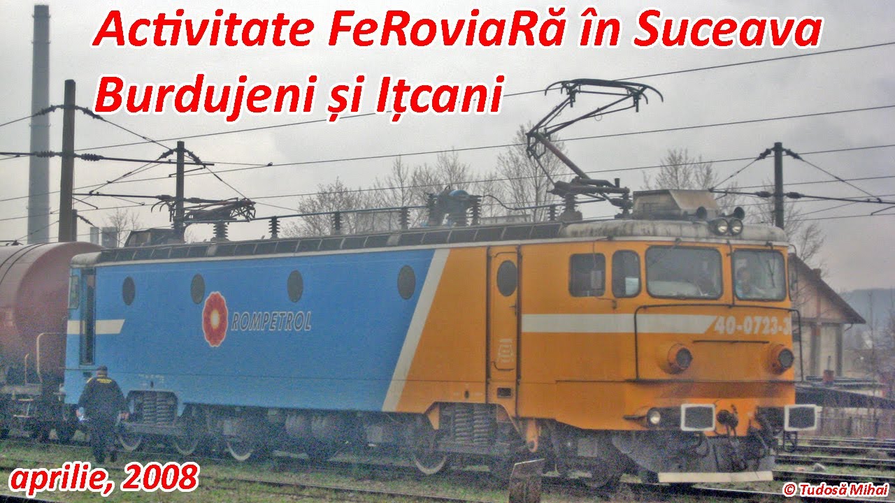 ARHIVA - Activitate feroviara Suceava Burdujeni si Suceava Nord Itcani [5 martie 2008]