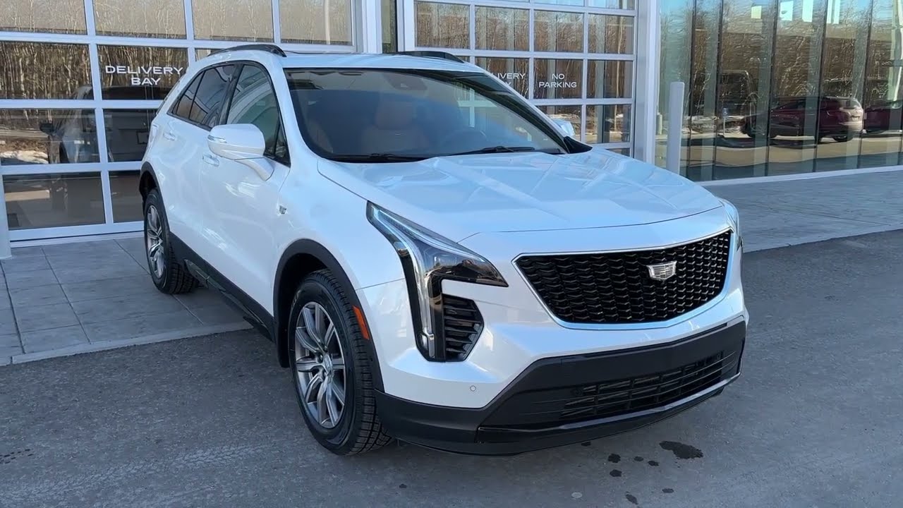 White 2023 Cadillac XT4 Sport Calgary AB Wolfe Auto Group | Stock Number: L0067C