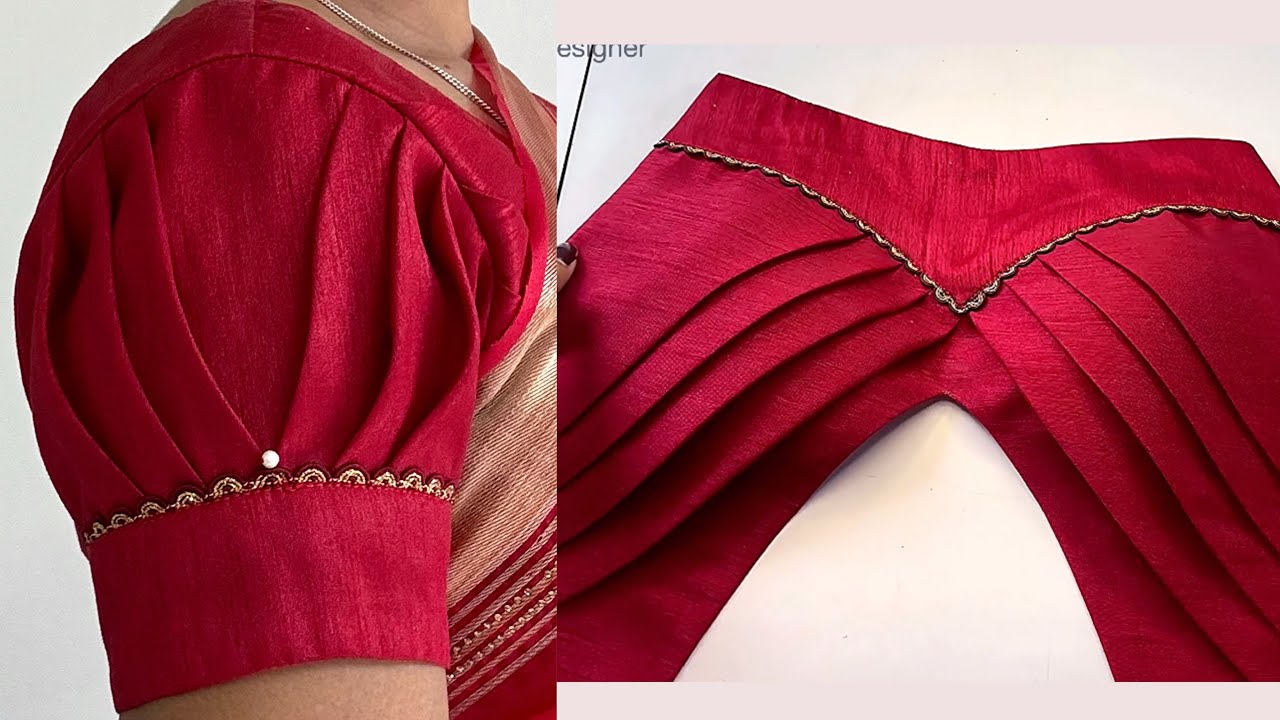Puff sleeves design cutting and stitching|blouse sleeves design| बाजू का डिजाइन sleeves design| baju