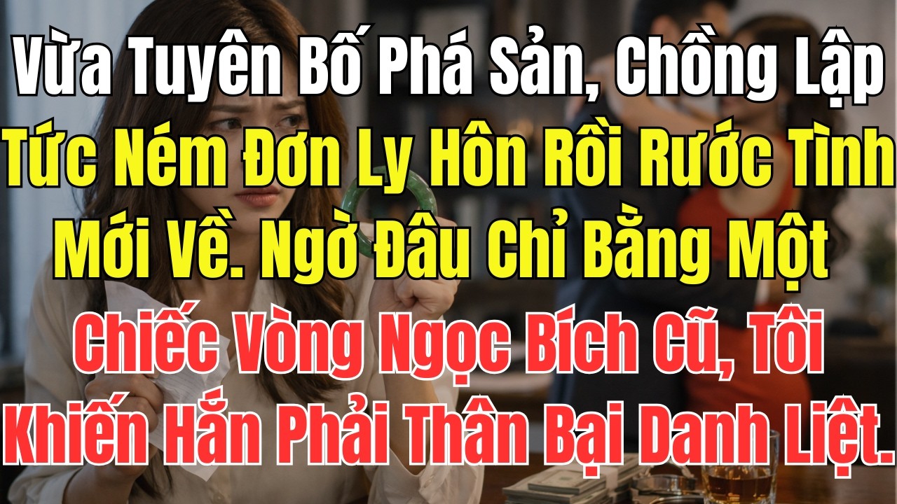 Vừa Tuyên Bố Phá Sản, Chồng Lập Tức Ném Đơn Ly Hôn Rồi Rước Tình Mới Về. Ngờ Đâu Chỉ Bằng Một...