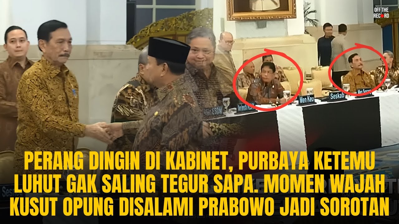 PERANG DINGIN PURBAYA VS LUHUT!! MOMEN WAJAH KUSUT OPUNG DISALAMI PRABOWO JADI SOROTAN | OTR #1073