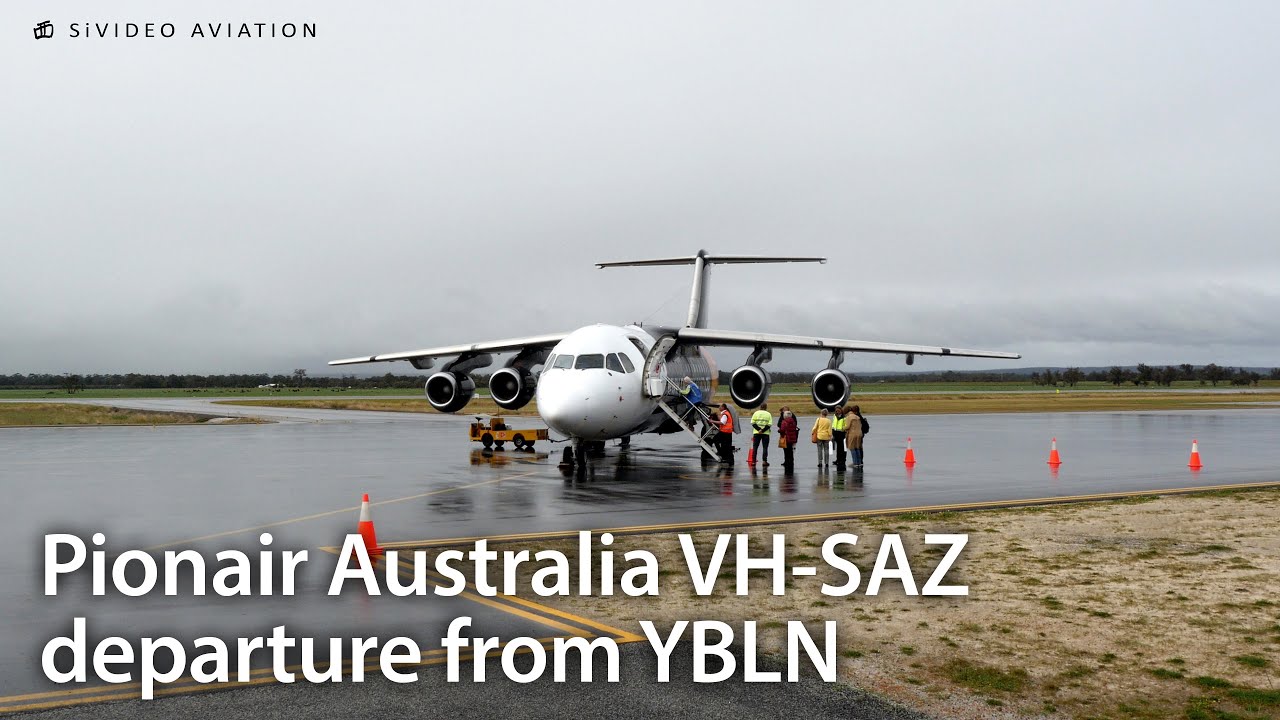 Pionair Australia (VH-SAZ) departure from Busselton Regional Airport - LONG VERSION.