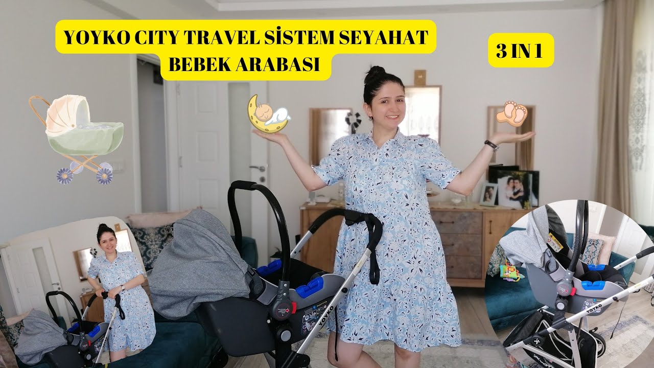 Yoyko City Travel Sistem Bebek Arabası Tanıtımı 3 in 1 Seyahat Bebek Arabası Kurulumu #bebekarabası