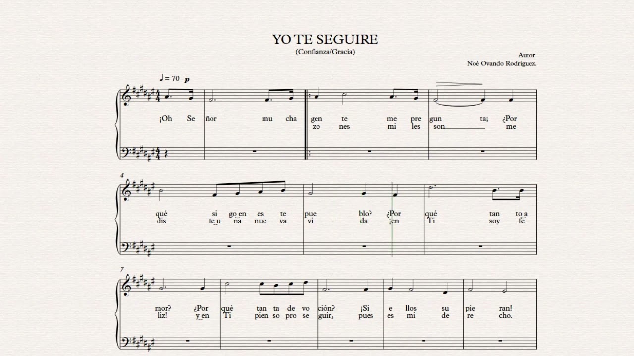 YO TE SEGUIRE SOPRANO