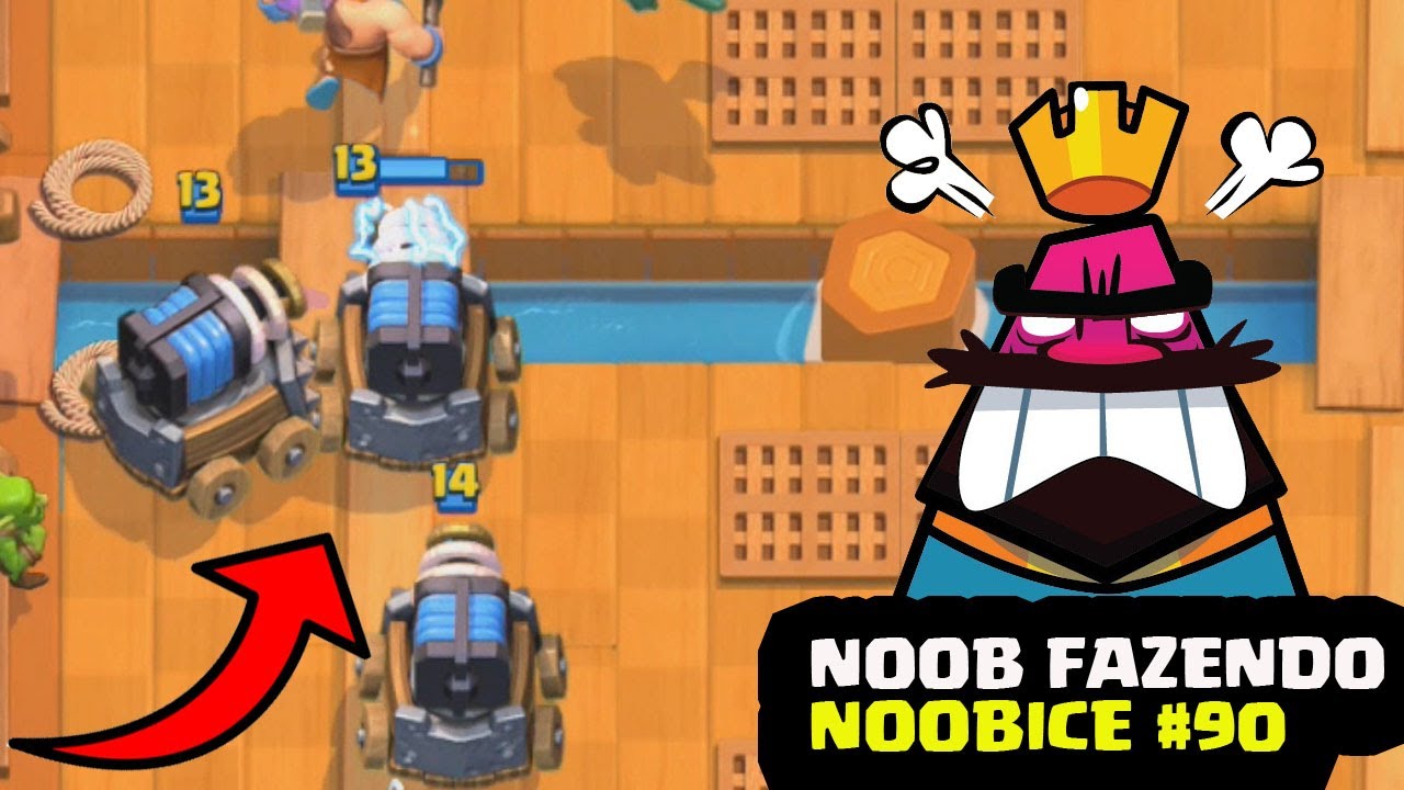 NOOB FAZENDO NOOBICE #90 - MOMENTOS ENGRAÇADOS NO CLASH ROYALE | FUNNY MOMENTS