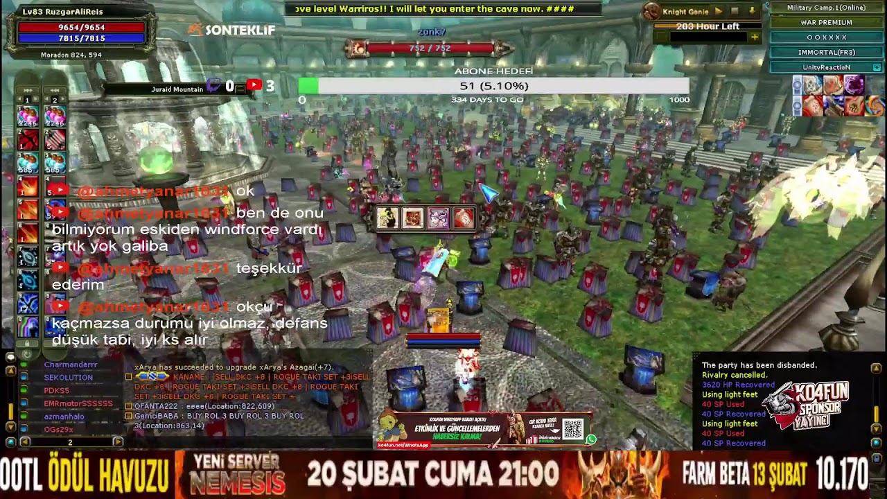 [ Ko4FUN  IMMORTAL 01/02  ] YENİ SUNUCU NEMESİS GELİYOR 20 ŞUBAT CUMA GÜNÜ SAAT 21 : 00 DA AÇILIYOR