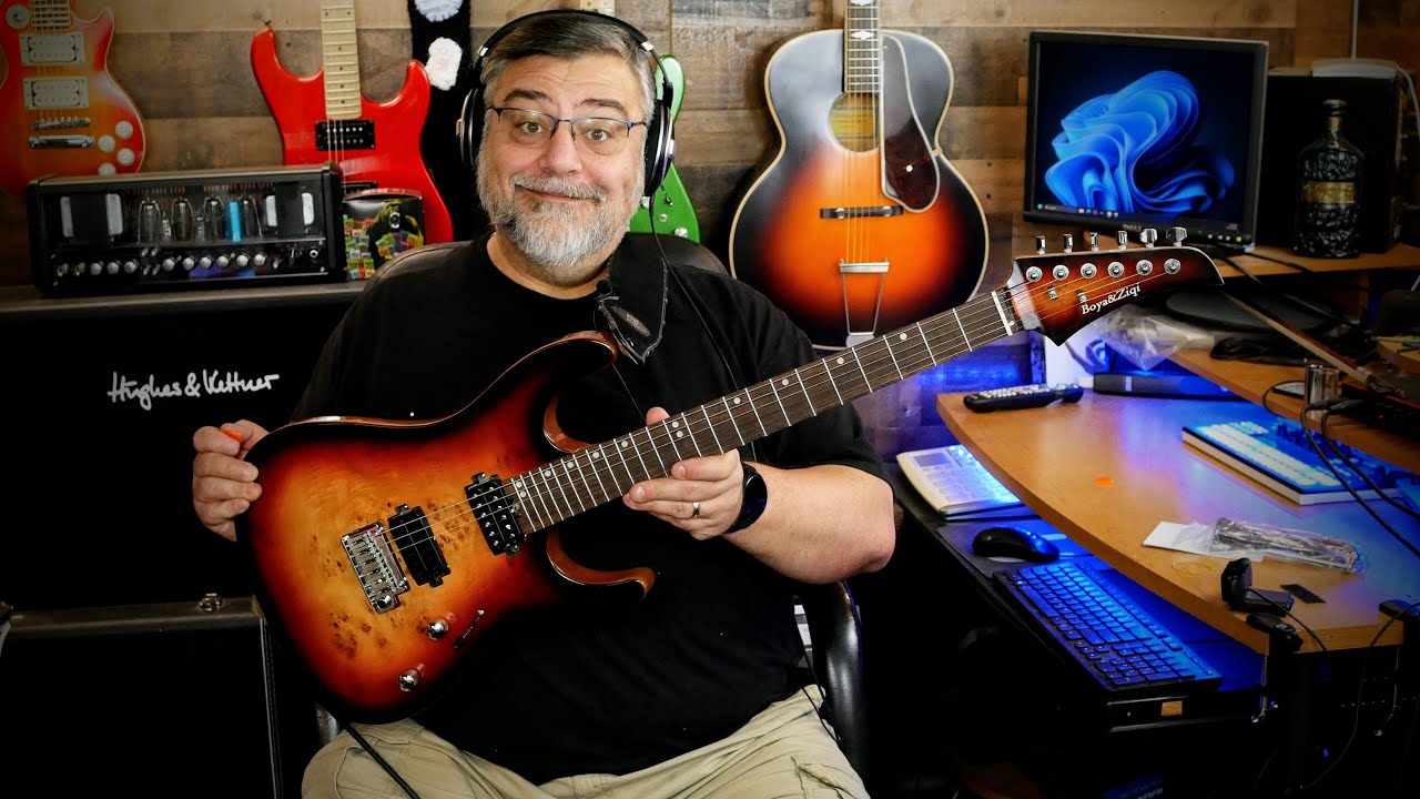 Stainless Steel Frets....UNDER $300!  The Boya & Ziqi BZK24 Electric Guitar