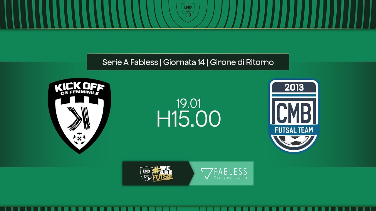 Kick Off-CMB Futsal Team 2-4 | 14ª giornata | Serie A Fabless 2024/2025