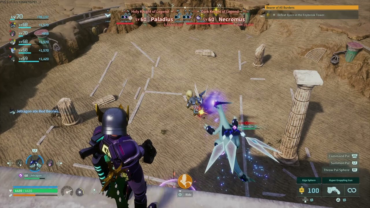 Defeating paladius and necromus#palworld