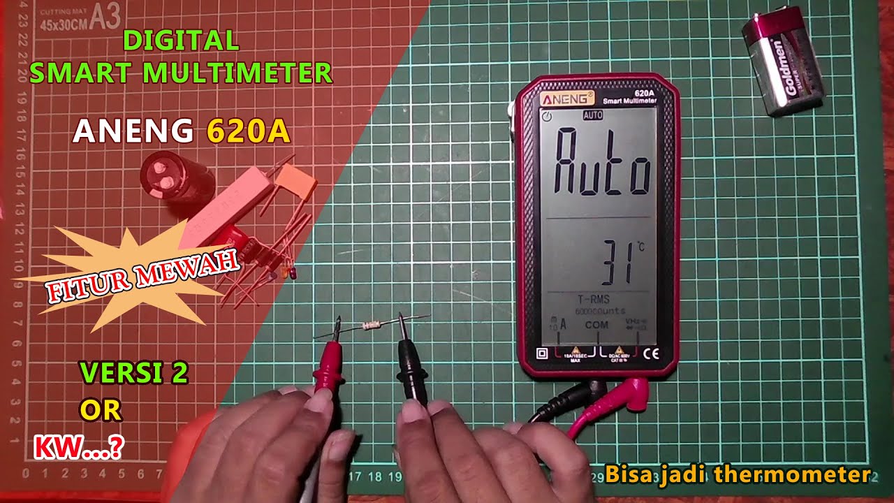 Si Pintar Digital Multimeter Aneng 620A, Versi 2 atau KW?