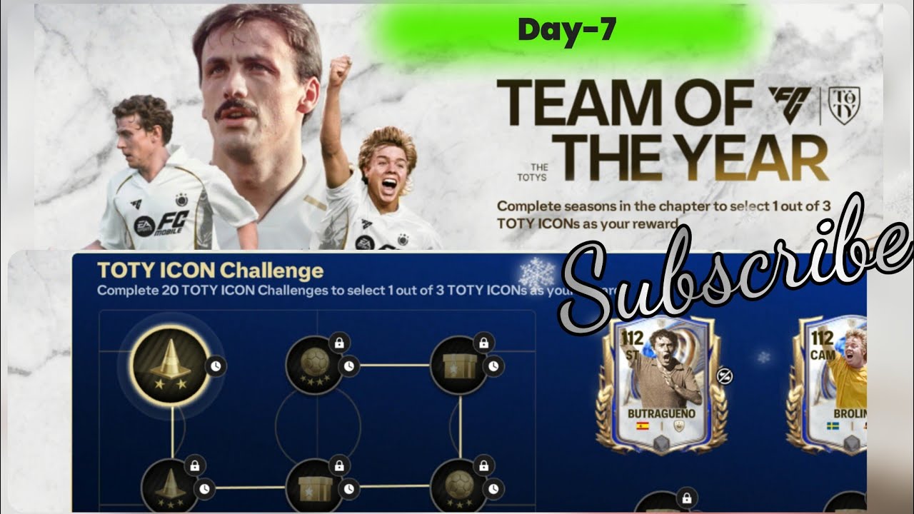 l Day-7 Toty 26 Icon l #fc26 #eafc25goals #teamoftheyear #totyicon #fcmobileid #fcmobileindia #fc24 