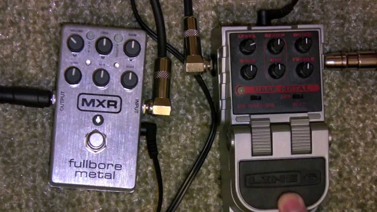 MXR Fullbore Metal Vs Line 6 Uber Metal Distortion Pedal Shootout