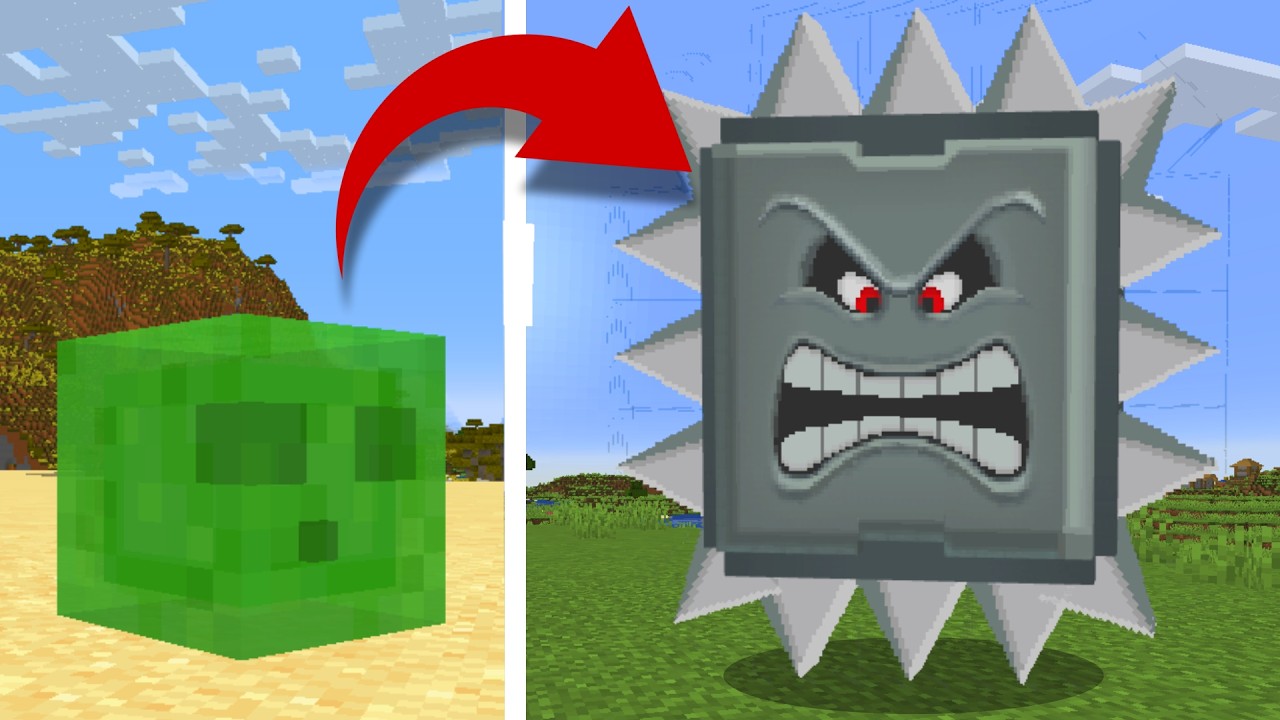 【マイクラ】モブをマリオに作り直すマインクラフト