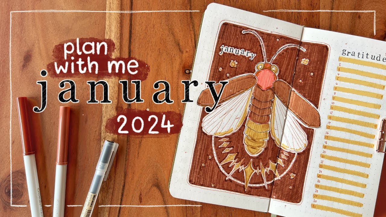 January 2024 Bullet Journal Setup 💡 Plan With Me
