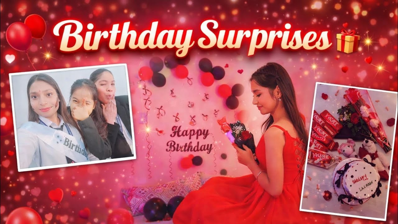 “Planning level: CIA 🕵️‍♀️ Result: Shocked 😜”Birthday suprise 