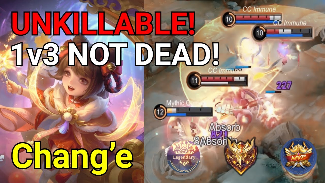 Chang'e 13/1/9 MVP LEGENDARY! 1v3 UNKILLABLE in Mythical Glory | MLBB Gameplay #mobilelegends